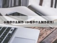 蓬莱小程序什么制作（小程序什么制作软件）